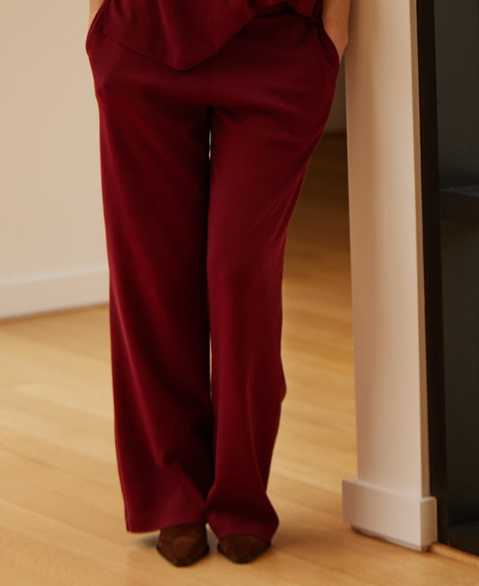 EASY TROUSER W/ POCKETS - RUBY