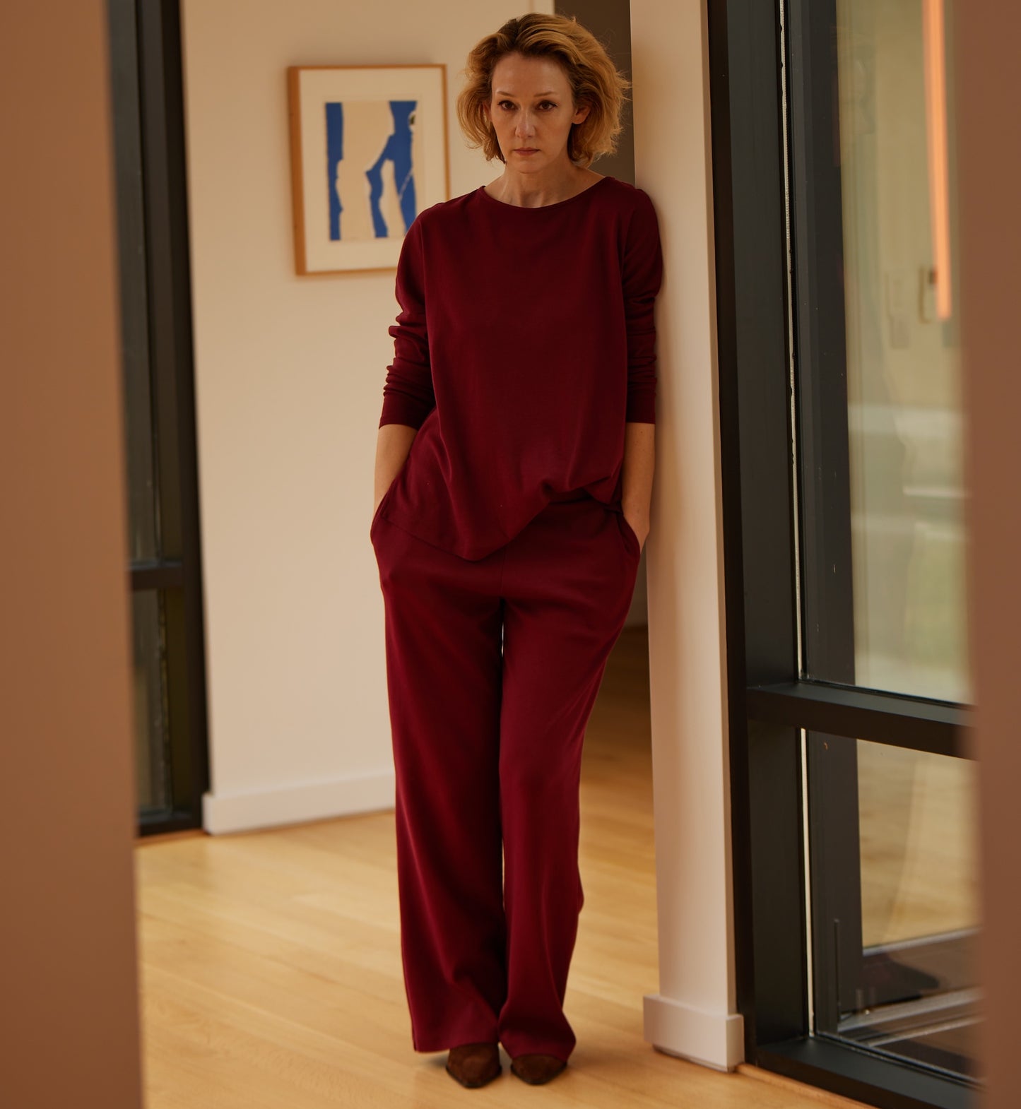 EASY TROUSER W/ POCKETS - RUBY