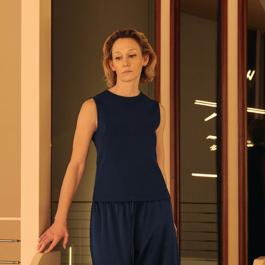 SLEEVELESS TOP - SAPPHIRE