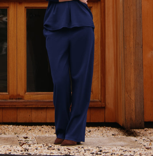 EASY TROUSER W/ POCKETS - SAPPHIRE