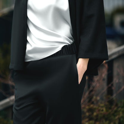 PULL ON WOOL PANT W/ POCKETS