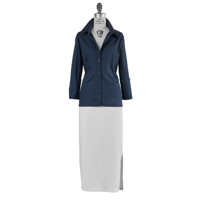 MID-CALF SKIRT - WHITE