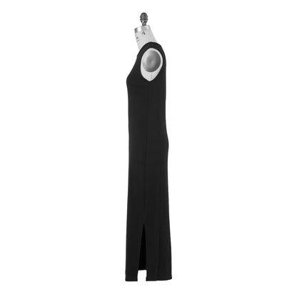 SLEEVELESS EASY DRESS - BLACK