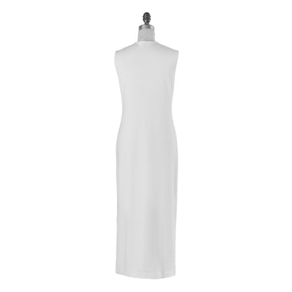 SLEEVELESS EASY DRESS - WHITE
