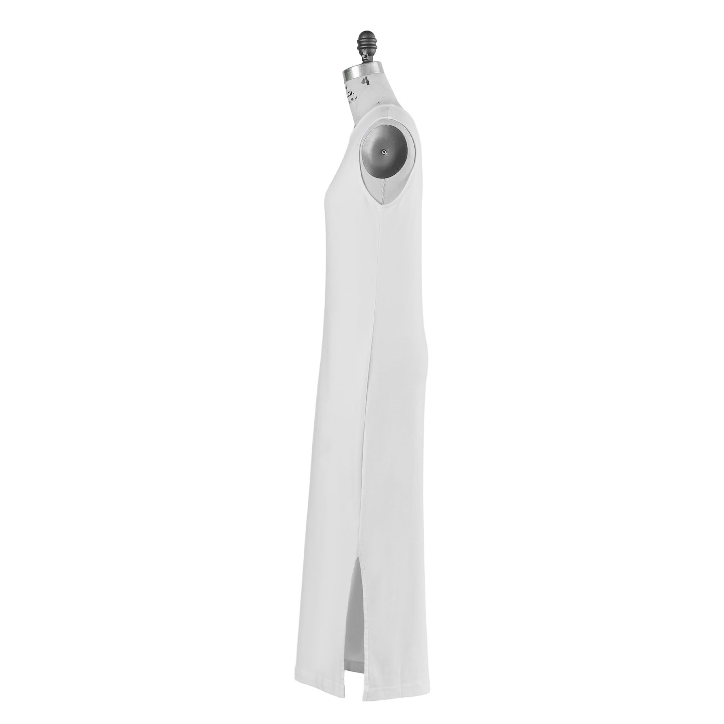 SLEEVELESS EASY DRESS - WHITE