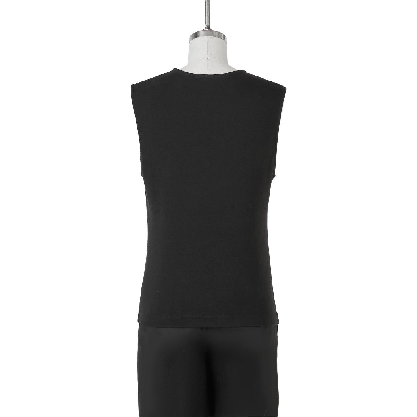 SLEEVELESS TOP - BLACK