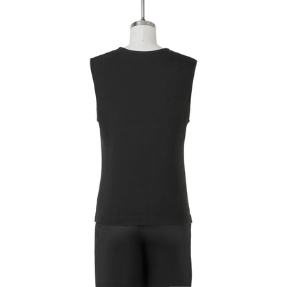 SLEEVELESS TOP - BLACK