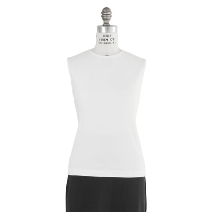 SLEEVELESS TOP - WHITE